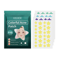 LIDOUK 12mm and 8mm spot patches, acne patches, star shaped, water-based gel patches for acne, blemishes, cyanosis, and facial acne patches (112 patches)