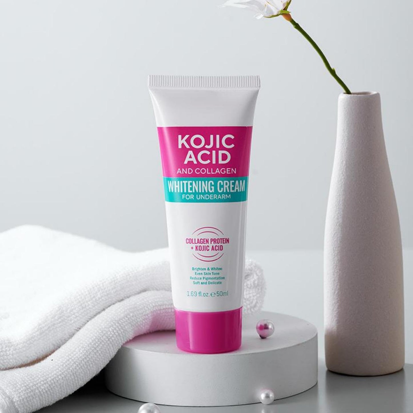 Generic Brightening Cream for Underarm & Body – with Kojic Acid & Glycolic Acid – Lightweight Moisturizing Cream for Face, Elbows, Knees, Inner Thigh Bikini Line (2pcs)