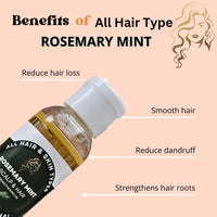 ProTech Rosemary Essential Oil 60 ML, 100% Pure & Natural, Stimulates Hair Growth for Men and Women, Moisturizes Skin, Scalp Nourishes, Treat Dry & Damaged Hair, Target Hair Loss, Paraben Free