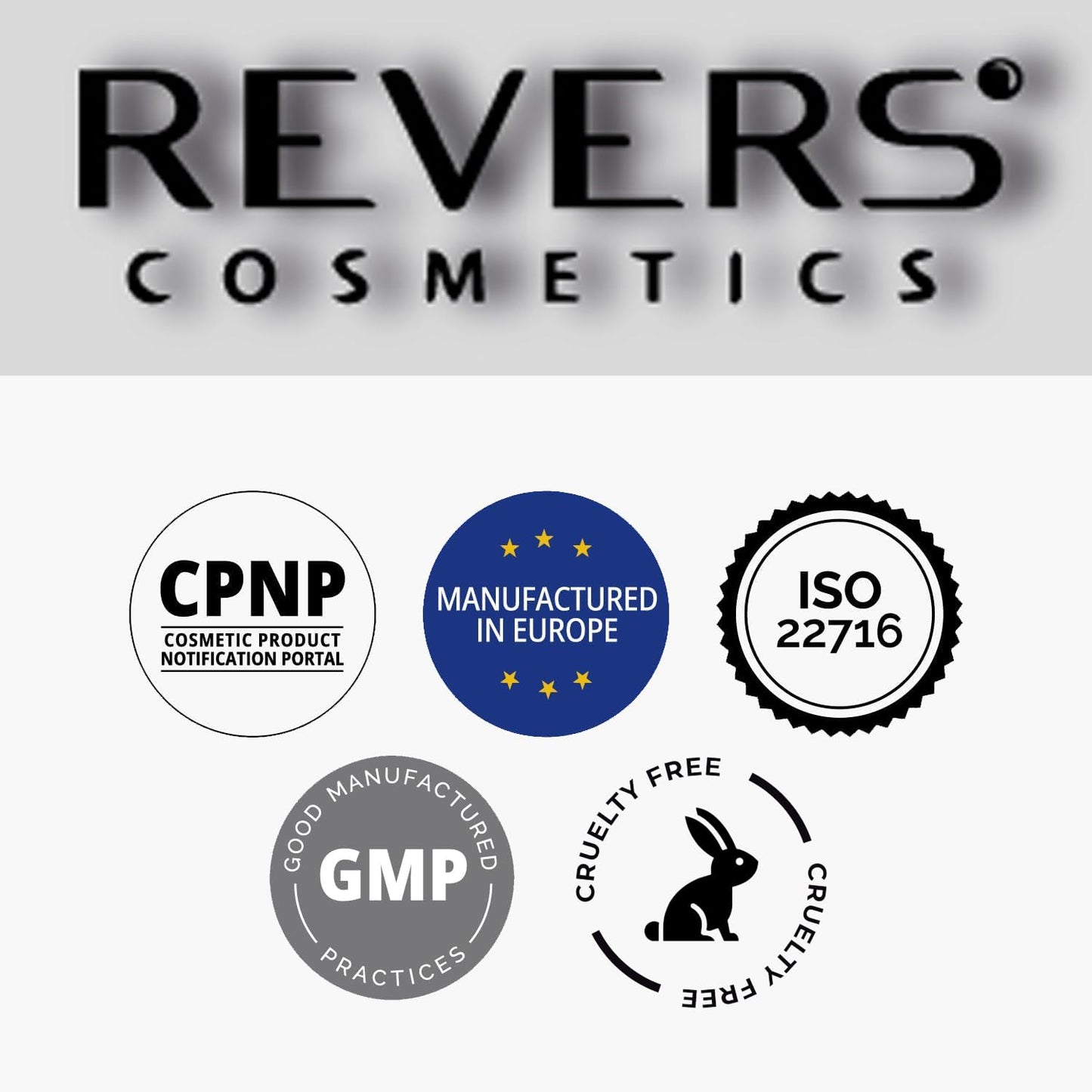 REVERS COSMETICS Eyebrow Tint Light Brown with Argan Oil and Castor Oil (Omega 6, Carotene, Vitamins A, E, F) Natural Result, Lasts Up to 4 Weeks, Up to 15 Applications