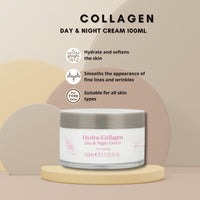 DCF Success Skincare Hydra-Collagen Moisturising Gel 100 ml & Award-Winning Day & Night Cream 100ml Anti-Ageing, Oil-Free Face & Body Moisturiser for Sensitive, Mature Skin