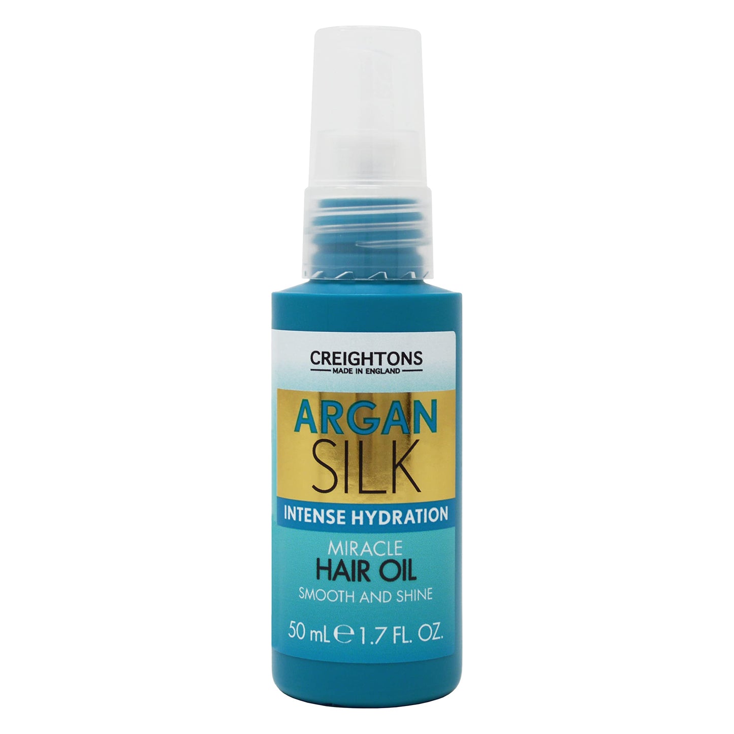 Creightons Argan Silk Intense Hydration Miracle Hair Oil (50ml) - Infused with Argan Oil which is rich in Antioxidants. Suitable for all hair types.