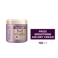WELLA Wella Deluxe Frizz Smoothing Air-Dry Cream | Anti-Frizz | Heat Protection | Reduces Split Ends | With Olive Oil Derivate | Coarse or Damaged Hair | Soft Hold | 7-in-1 Style & Nourish, 150ml