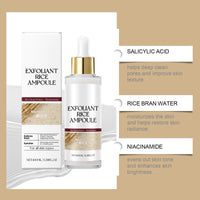 Generic Exfoliant Rice Ampoule,remove dead skin,blackheads and impurities,activate and moisturize the skin,shrink pores (White rice)