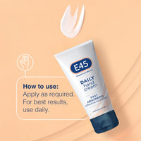E45 Daily Hand Cream 50 ml – Hand Cream for Very Dry Hands - Moisturiser for Dry Skin and Sensitive Skin - Non-Greasy Hand Repair Cream for Soft and Supple Hands - Fast Absorption Formula (Pack Of 6)