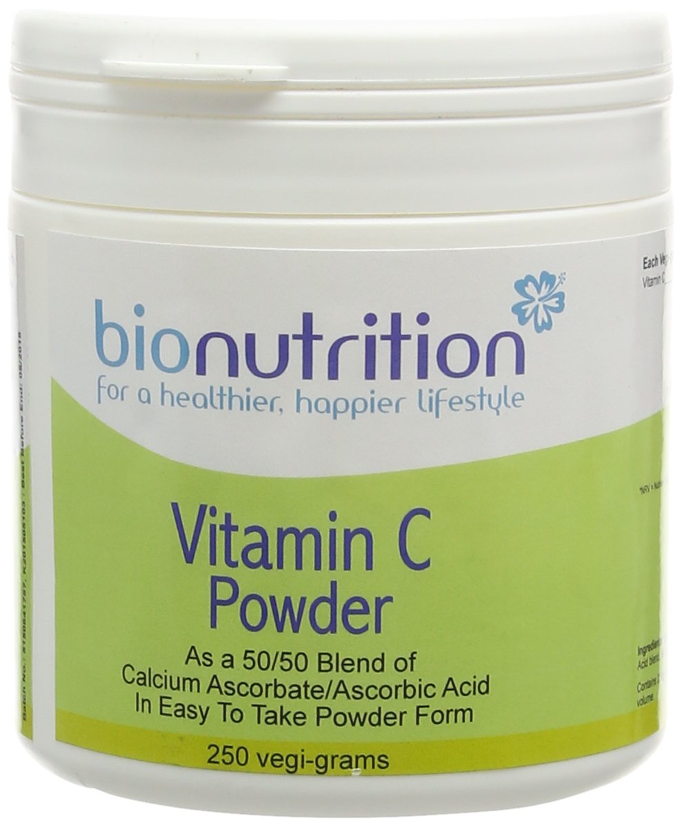 Bio Nutrition Vitamin C Powder (as Calcium Ascorbate / Ascorbic Acid Blend) - Antioxidant vitamin C - 250g powder