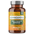 Ashwagandha 5000mg 90 Tablets, High Strength Ashwagandha- 3 Months Supply, Pure Ashwagandha, Vegan, Made in UK.
