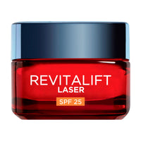 L'Oreal Paris L’Oréal Paris Revitalift Laser Triple Action Anti-Ageing SPF 25 Cream, Smooth Wrinkles, Firm and Radiant Skin, Pro-Retinol, Hyaluronic Acid and Vitamin C, 50ml