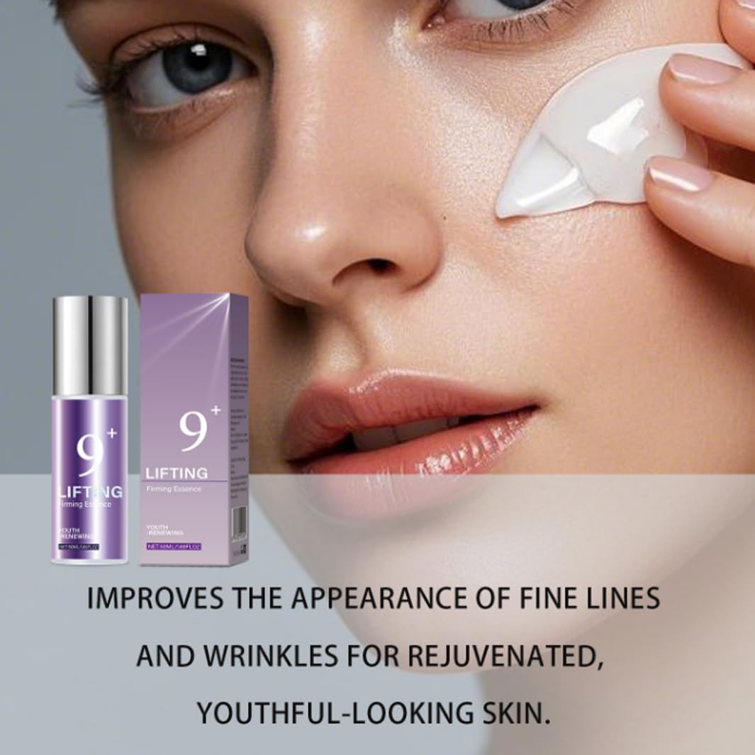 PLVNNZ No.9 ESsence,No.9 ESsence Anti-Aging Serum,Firming & Brightening Treatment for Women, Reduces Wrinkles, Uneven Skin Tone, with NAD+ Bio Lifting Complex 50ml