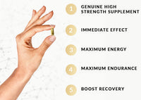 Gold by Viazene Strong & Fast Acting Effect - Panax Ginseng Root Complex, Enhancing Male Stamina & Energy Booster Pills for Men, Harder for Longer, Performance Supplement 10 Capsules / Tablet