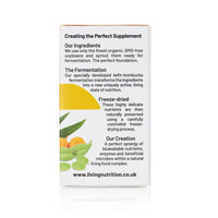 Living Nutrition Organic Your Flora Gold Spice (60 Caps) - Contains Organic Turmeric and Ginger - High in Antioxidants and Polyphenols