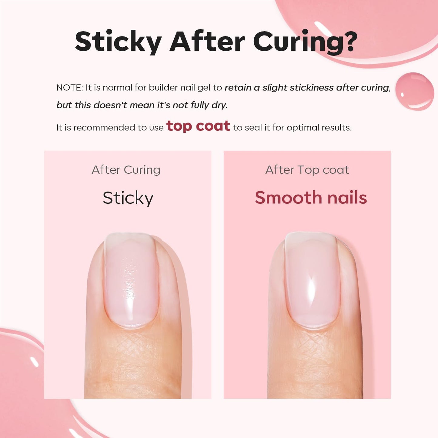 Modelones Nail Builder Gel, Jelly Pink Builder for Nails, Hard Gel Nail Strengthener Extension Rhinestone False Nail Tips Glue Gel in a Bottle 15ML