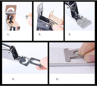 BEZOX False Nail Tip Clipper Cutter Trimmer Manicure Pedicure Nail Art Tool/Acrylic Nail Tips Edge Cutter - Stainless Steel