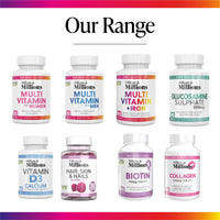 Millions & Millions Multivitamin & Minerals Supplement for Men - 30 Easy to Swallow Tablets - General Health and Wellbeing Support - Vegetarian Friendly - 1 Month Supply