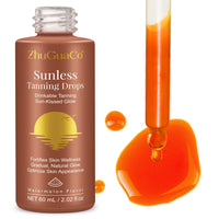 Tanning Drops Drink, Drinkable Tanning Drops, Enhancing Your Natural Skin Tone for a Genuine, Sun-Kissed Glow, Nourishing Self-tanning tan enhancer drops 60ml