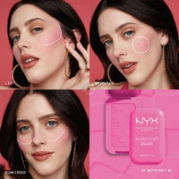 NYX PROFESSIONAL MAKEUP NYX Professional Makeup Buttermelt Powder Blush, Up To 12H Wear, Seamless Blending, Fade and Transfer Resistant, With Shea and Mango Butter, Vegan Formula, Shade: Sooner The Butta