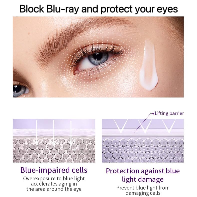 Retinol Eye Cream-Eye Cream For Dark Circles And Puffy Eyes,Anti-Aging Eye Cream With Retinol Serum,Hyaluronic Acid,Retinol Serum-Anti Wrinkle Eye Cream-Moisturising Eye Bags Remover