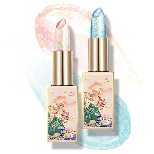 CATKIN Moonlight Lip Balm, Natural Color Change Tinted Lip Balm, Chapstick Lip Balms with Vitamin E for 8h Moisture for Dry Cracked Lips, 3.5g, 2pcs (04+08)