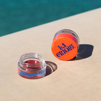 LA CRIQUE La Crique - Lip Balm & Blush - Cream Blush & Tinted Lip Balm - Infused with Hyaluronic Acid + Vitamin C - LightWeight Cream Makeup and Skincare - 99% Natural Ingredients - Vegan - Brown Red