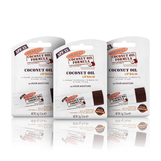 Palmer's Coconut Oil Lip Balm Multi Pack | 3 x Coconut Formula Lip Balm (4g)