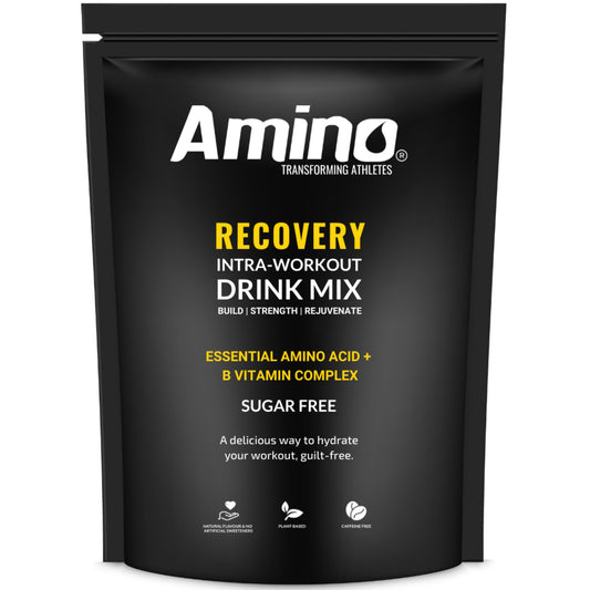 Amino Recovery - EAA & BCAA Intra Workout Powder - Amino Acid Recovery Drink - 5000mg EAA Amino Acids & BCAA Powder - Protect Muscle & Aid Recovery - Sugar Free & Vegan (Apple, 44 Servings)