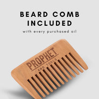 Prophet and Tools 2023 Favourite* Unscented Beard Oil, Revolutionary Formula Helps to Thicken Beard Growth, Soften Hairs, Relieve Itch & Flaking, Beard Comb Included, 30 Ml