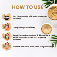 Hebhac Herbs Multani Mitti Powder, Bentonite Clay & Fuller's Earth Clay – 100% Natural Skin Soother, Cleanser & Acne Reducer – 100g