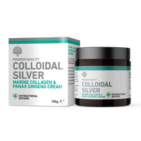 Nature's Greatest Secret All Natural Premium Quality Colloidal Silver Marine Collagen and Panax Ginseng Antiaging Cream 100g
