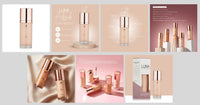 LUNA BY LISA JORDAN LUNA 3 in 1 Airbrush Primer Makeup, Highlighter and Skin Tint - Weightless and Breathable Illuminating Primer - Fine Line & Pore Minimizer Primer - Light Shade