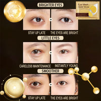 YUYUE-YY 24 Gold Under Eye Masks, Gold Collagen Eye Masks for Puffy Eyes, Under Eye Gel Patches for Dark Circles, Anti Wrinkle, Skincare, Look Younger and Less Tired, Moisturize Your Skin (5 PCS)