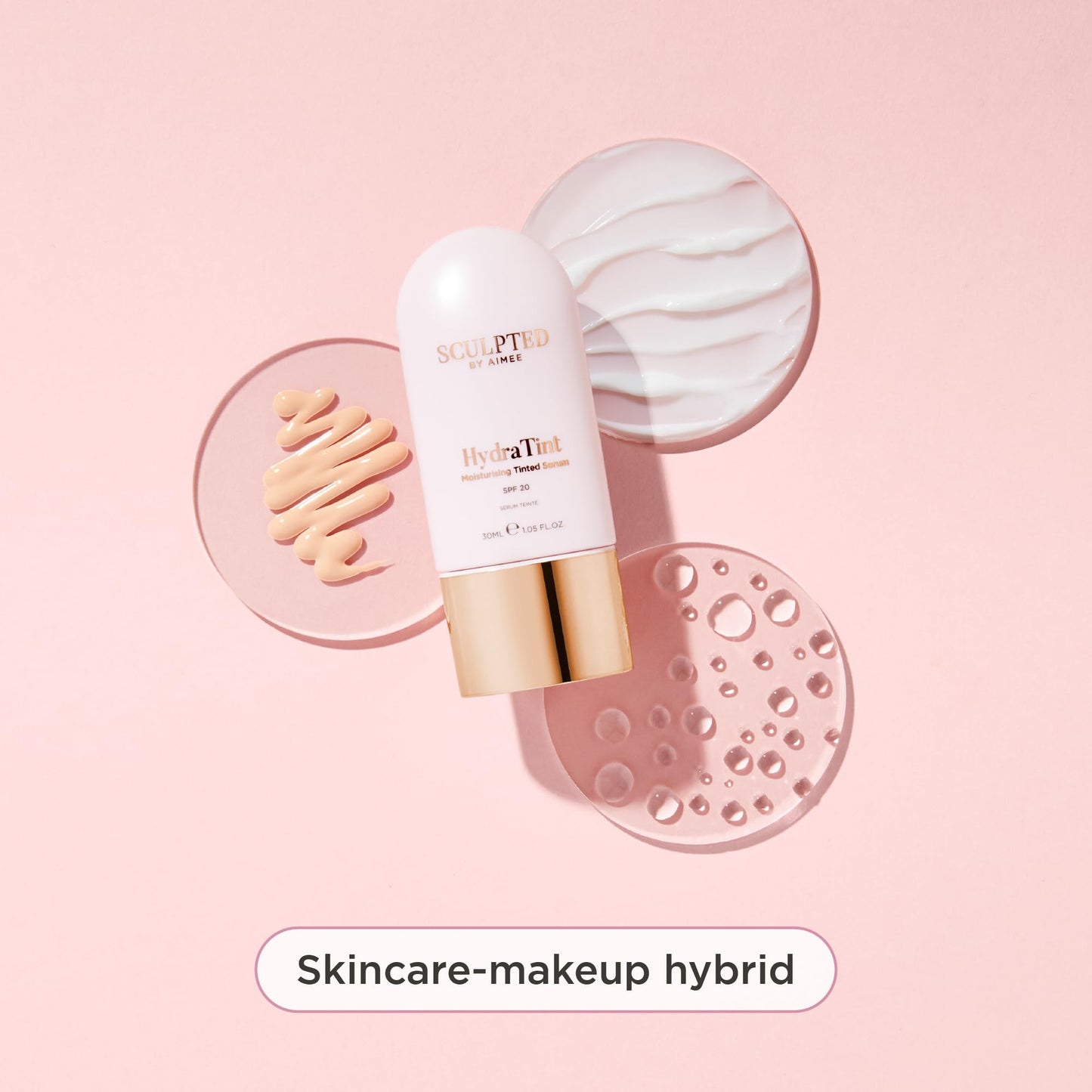 HydraTint Moisturising Tinted Serum from Sculpted by Aimee - 2-in-1 Makeup and Skin-Perfecting Skincare Formula with SPF 20
