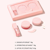 Lip Care Kit, MKNZOME Moisturizing Lip Mask & Lip Scrub Set,Exfoliating Lip Scrub Repair Lip Mask Lip Care Gift Women Girls Overnight Lip Treatment Repair for Dry Chapped Cracked Peel Lips, Lip Lines