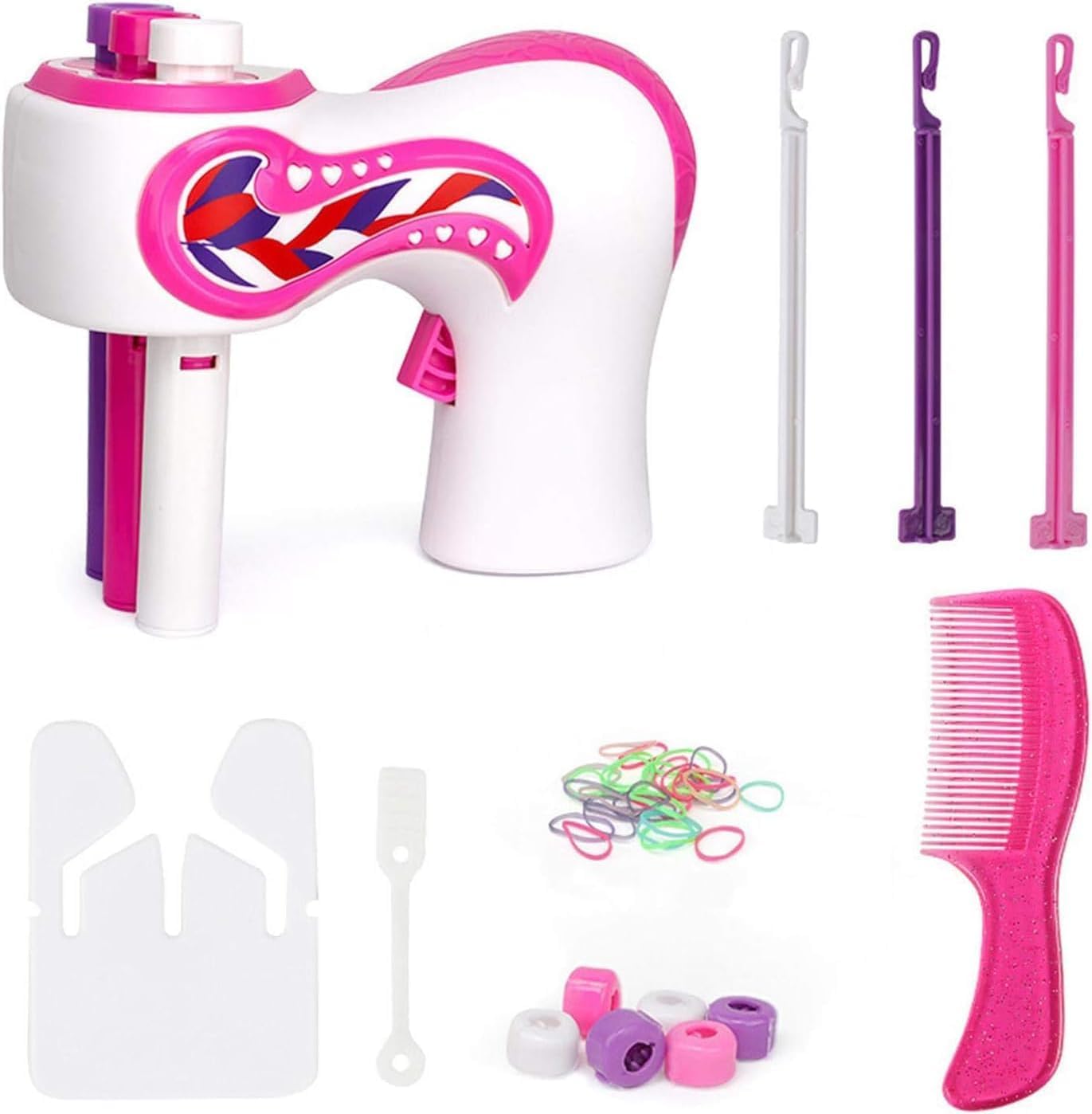CYJXL Hair Braiding Machine, Automatic Braiding Machine With Comb, Electric Hair Braiding Machine Quick Twist 3 Actions Magic Tool For DIY Hairdresser, Hairstyling Set