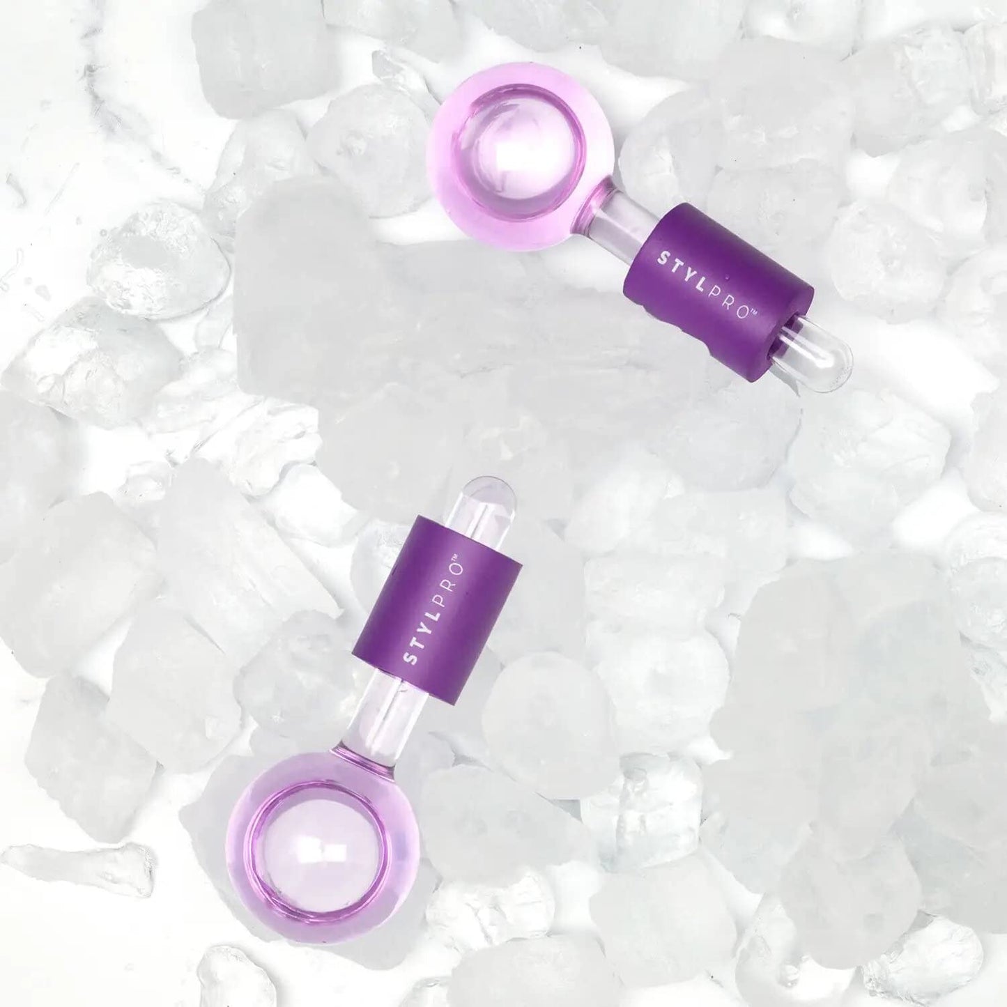 StylPro STYLPRO Facial Ice Globes | Cryotherapy | Ice Roller for Face and Eyes | Reduce Puffiness and Pores | Firm Skin | Facial Massage | Anti-Freeze Liquid Inside | Enhance Circulation | Brighter Complexion