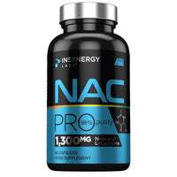 Insynergy Labs NAC 650mg Per Capsule (Maximum Dose in UK) Superior 98% Purity NAC Supplement, N-Acetyl-Cysteine NAC Powder 90 Vegan Capsules