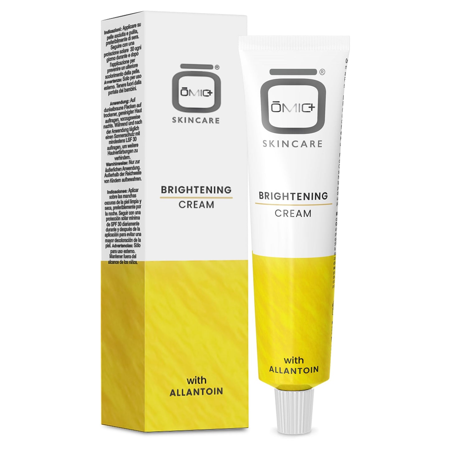 Omic Skin Brightening Cream | 1.7 Fl oz / 50 g | Helps Remove Pigments on: Body, Underarm, Face, Armpit, Intimate Area