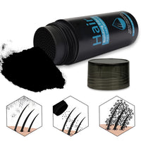 Pegciz Professional Quality Hair Fibres, Hair Fibres Black for Thinning Hair, Instantly Conceals Hair Loss in 15 Sec, Hair Loss Concealer for Women and Men (Black)