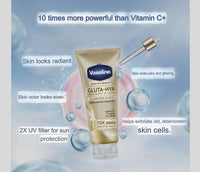 Vaseline Gluta-Hya Flawless Glow Lotion for Face & Body | Gives Brighter Skin | Glutathione & Pro-Retinol Infused Moisturizer, 300ml