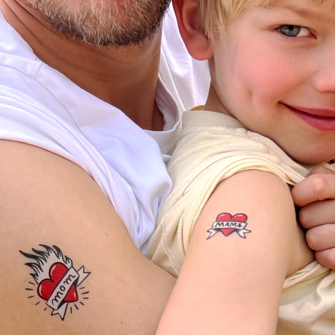 Ready to Daddy Papa & Kind Tattoos | 90 Cool Family Designs | Produced in Germany | DermaTest Verdict Very Good | Great Gift for Dads and Family