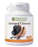 Activated Coconut Charcoal 300mg x 90 Capsules (Cocos nucifera), 100% Natural, High Absorbency, Vegan, Magnesium Stearate Free & No Nasties, Made in Wales