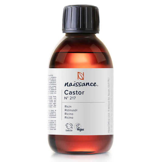 Naissance Castor Oil Cold Pressed (No. 217) - 100ml - for Skin, Hair Growth, Mask, Wrap Kit, Eyelashes, Eyebrows, Beard