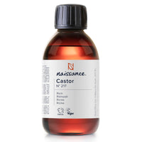 Naissance Castor Oil Cold Pressed (No. 217) - 225ml - for Skin, Hair Growth, Mask, Wrap Kit, Eyelashes, Eyebrows, Beard
