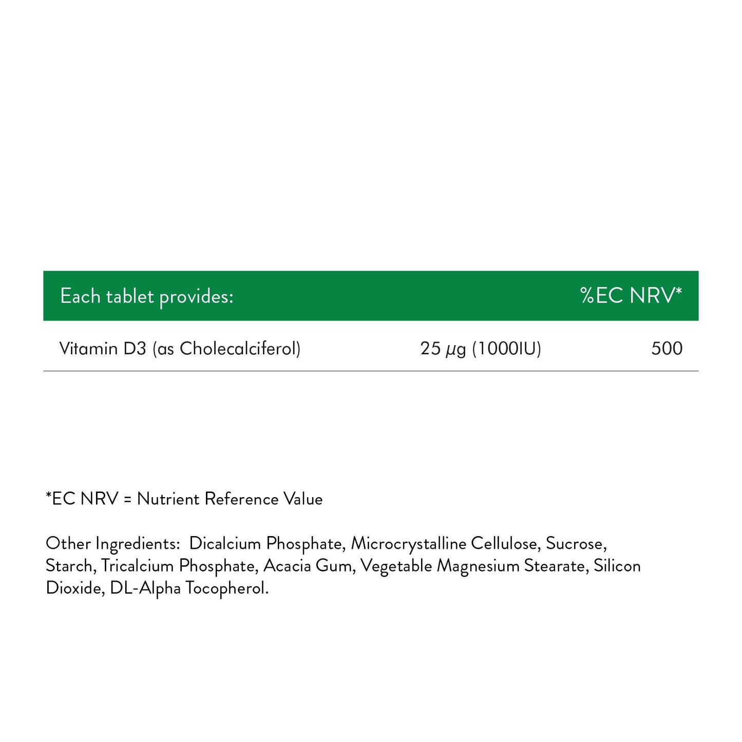 Nature's Bounty Vitamin D3 25 µg (1000 IU) Tablets - Pack of 100 Tablets, One-a-day - High Strength Vitamin D - Bone, Muscle and Immunity Support - Suitable for Vegetarians