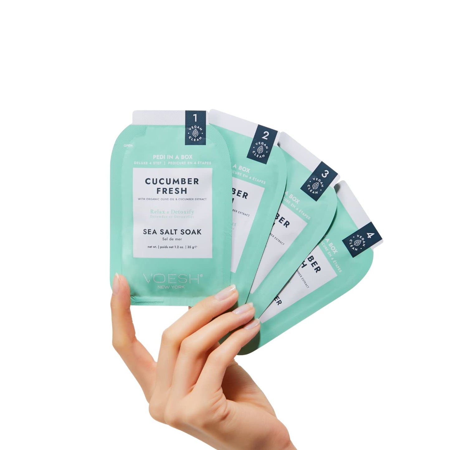 VOESH Voesh Foot Care - Pedi in Box Deluxe Cucumber