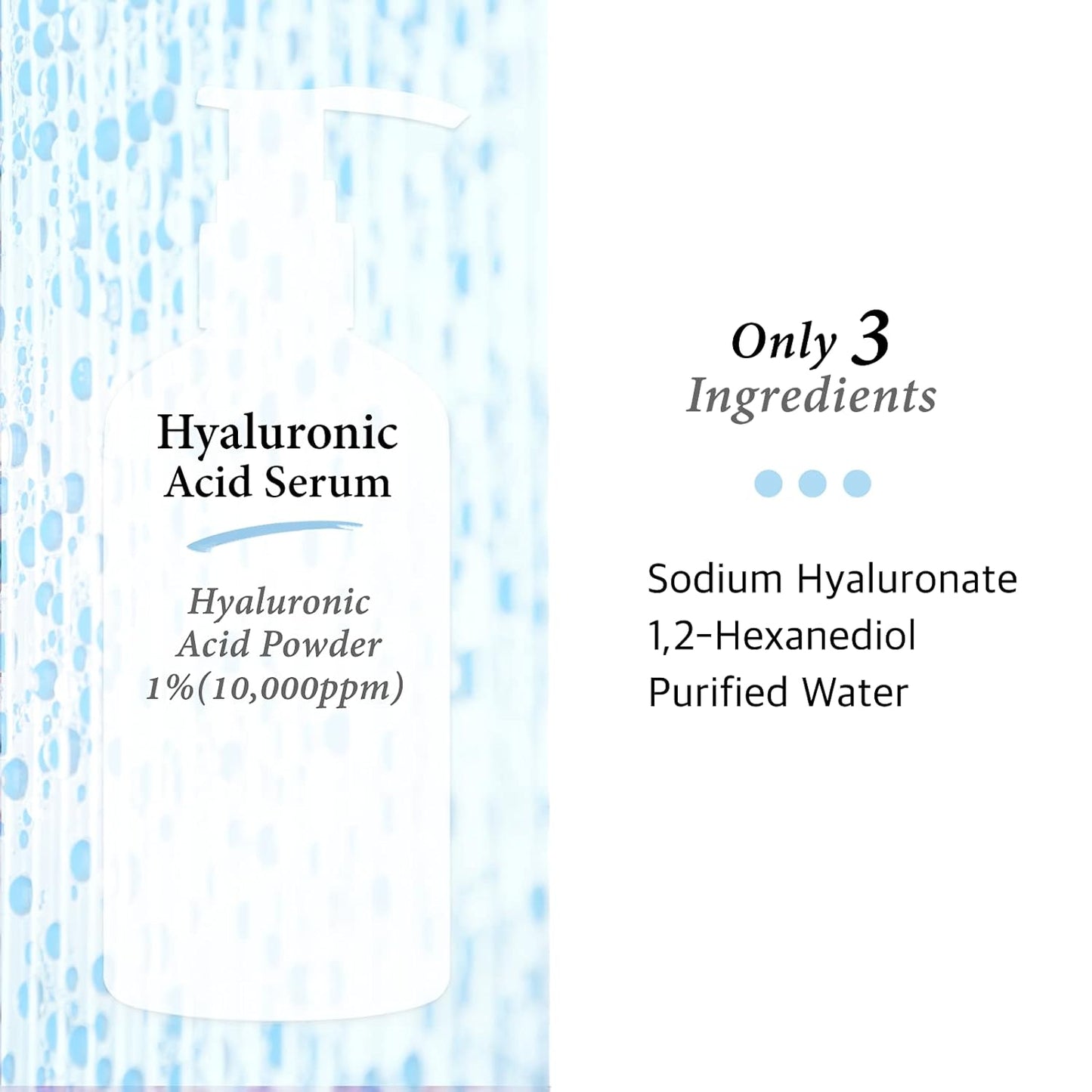 Cos De BAHA Hyaluronic Acid Serum for Face, 8 Fl Oz (240ml)