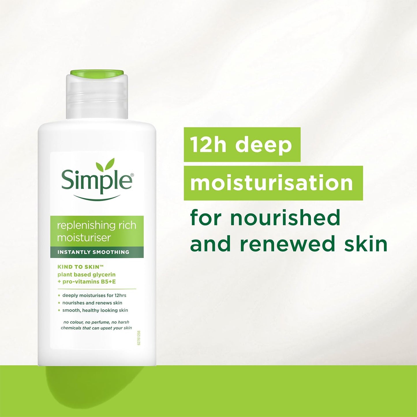 Simple Kind to Skin 12H Moisturisation Replenishing Rich Moisturiser, 125 ml (Pack Of 1)