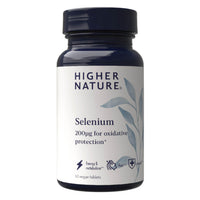 HIGHER NATURE Higher Nature - Selenium 200ug - for Immune Support, Oxidative Stress Protection, Hair and Nails Supplement - Thyroid Support Supplement - Selenium Supplements, Hair and Nail Health - 60 Capsules