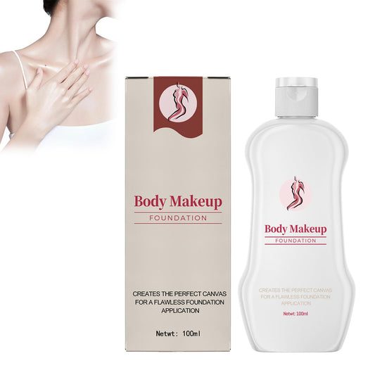 Cynamus Body Make-Up Foundation, 100 ml Body Foundation, Covers Scars/Stretch Marks, 24h Transfer-Resistant Look - Vegan & Waterproof, Sweatproof Body Foundation for Weddings/Tattoo Cover