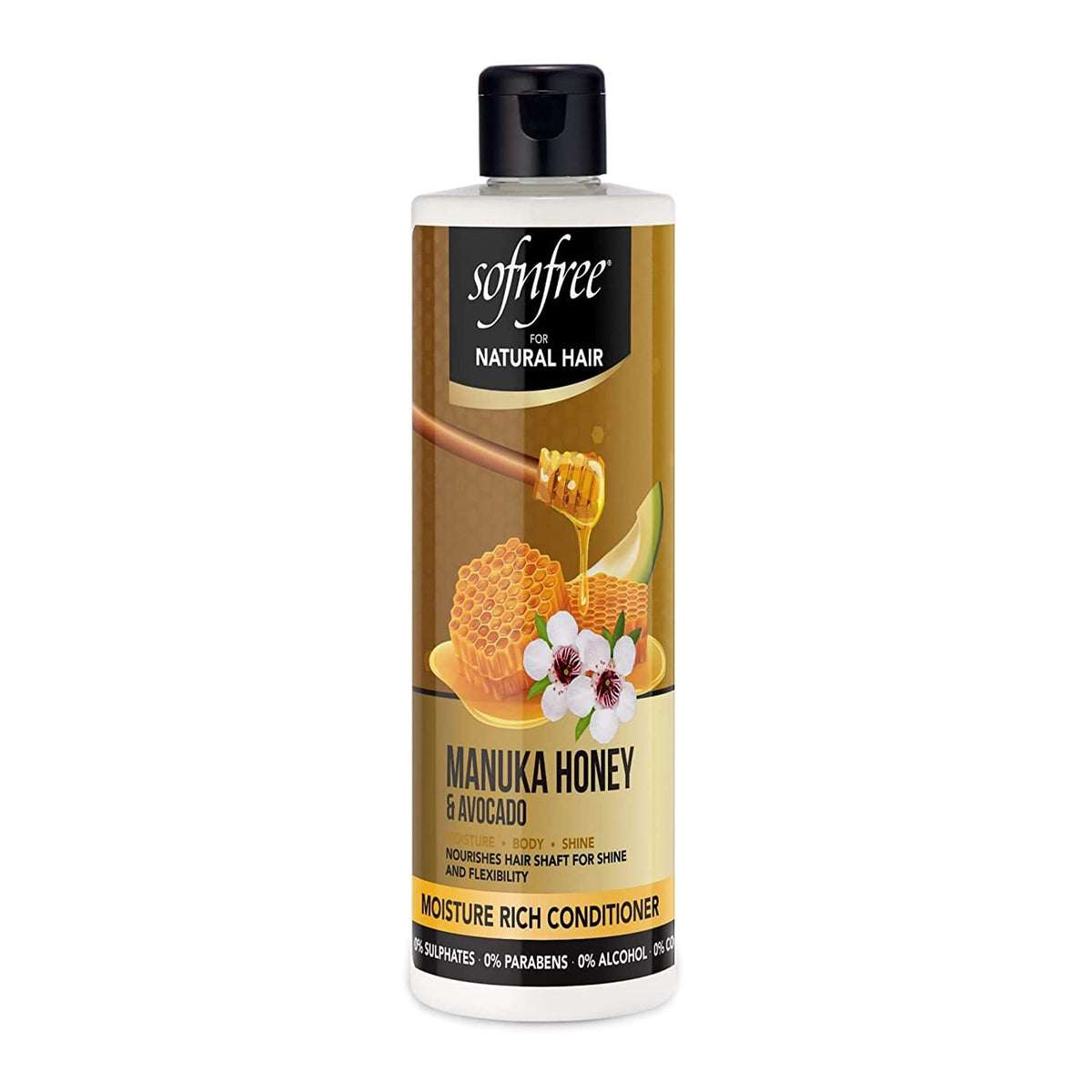 SNF Manuka Honey & Avocado, Sulfate-Free Hydrating Conditioner for Curls - Waves - Protective Styles 350ml