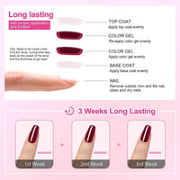 Vishine Nude Gel Polish Kit, Sheer Milky Pink Jelly Transparent Gel Nail Polish UV LED Gel Nail gel Polish Varnish Nail Art DIY Saon 6Pcs 8ML